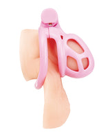 Small Pink Humiliation Acrylic Prisoner Cock Cage by Blue Line