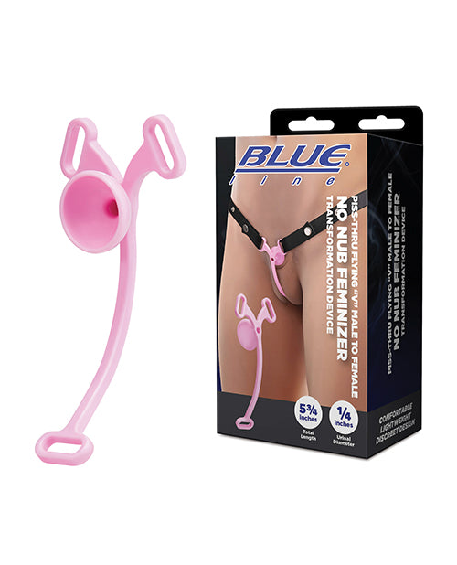 Piss-thru Flying "V" Male to Female No Nub Feminizer Transformation Device by Blue Line