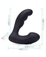 Blue Line Vibrating Prostate Prober w/Remote - Black by Blue Line