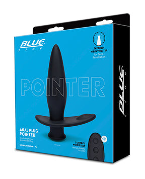 Blue Line Vibrating Anal Plug Pointer w/Remote - Black by Blue Line