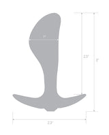 Blue Line 2.5" Stainless Steel Bling Prostate Massager Plug by Blue Line