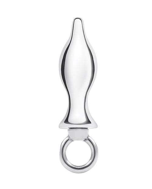 Blue Line 2.5" Stainless Steel Metal Tapered Butt Plug With Loop Hardware by Blue Line