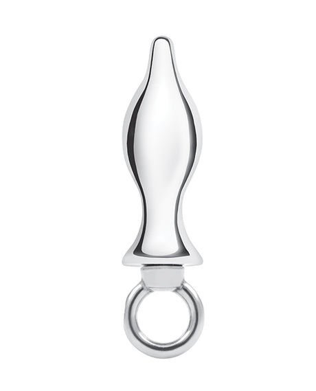 Blue Line 2.5" Stainless Steel Metal Tapered Butt Plug With Loop Hardware by Blue Line
