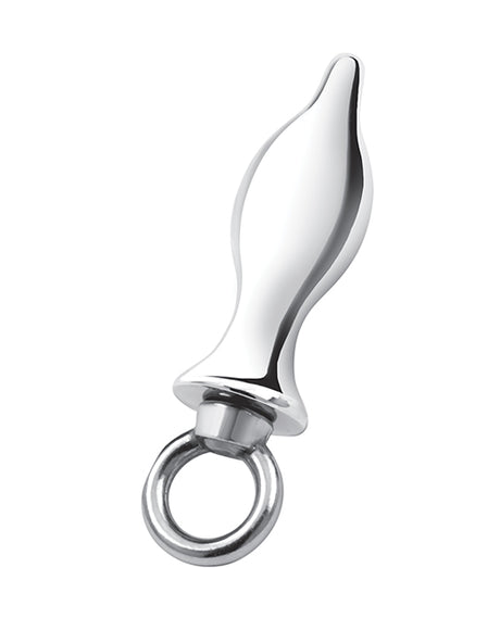 Blue Line 2.5" Stainless Steel Metal Tapered Butt Plug With Loop Hardware by Blue Line