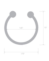 Blue Line Stainless Steel Bull Nose Glans Ring by Blue Line