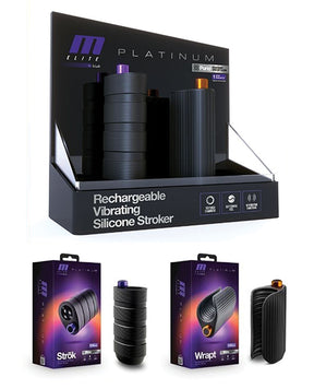 Blush M Elite Platinum Vibrating Merchandising Kit by M Elite