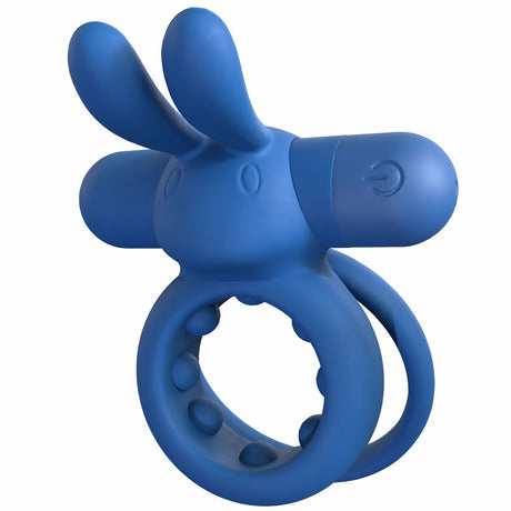 Screaming O Ohare Rechargeable Rabbit Vibrator — Blue - SO-RHAR-BU
