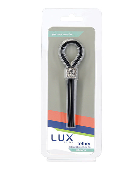 Lux Active Tether Adjustable Cock Tie - Black by Lux Active