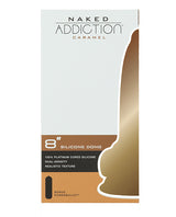 Naked Addiction 8" Dual Density Silicone Dildo - Caramel by Naked Addiction