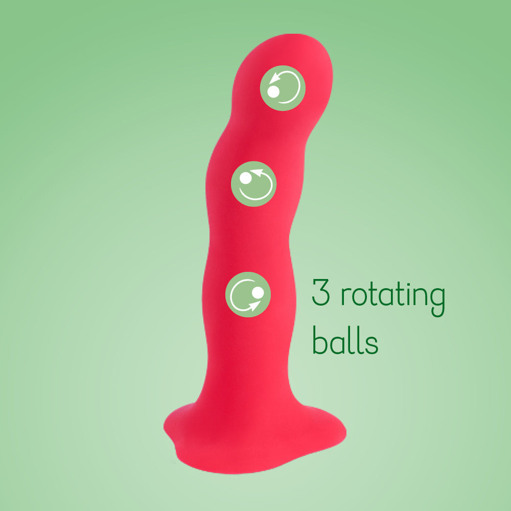 Fun Factory Bouncer Dildo — Rolling Weights & Suction - FN421RD