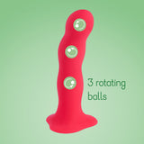 Fun Factory Bouncer Dildo — Rolling Weights & Suction - FN421RD