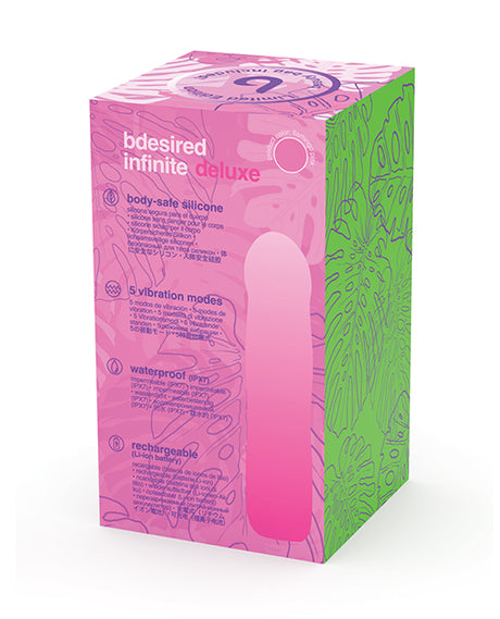 Bdesired Infinite Deluxe LE Flamingo USB Rechargeable Vibrator, Pink