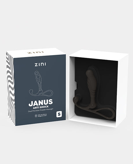 B Swish Zini Janus Anti Shock Prostate Massager, Small — Black