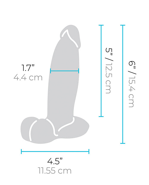 b-Vibe Slipskin 6" Girthy - Brown by b-vibe