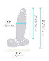 b-Vibe Slipskin 6" Girthy - Brown by b-vibe