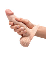 b-Vibe Slipskin 6" Girthy - Cream by b-vibe