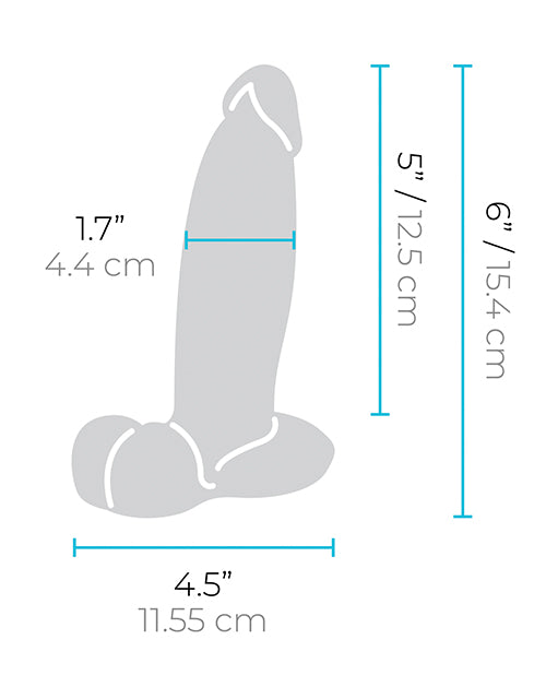 b-Vibe Slipskin 6" Girthy - Cream by b-vibe
