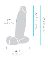 b-Vibe Slipskin 6" Girthy - Cream by b-vibe