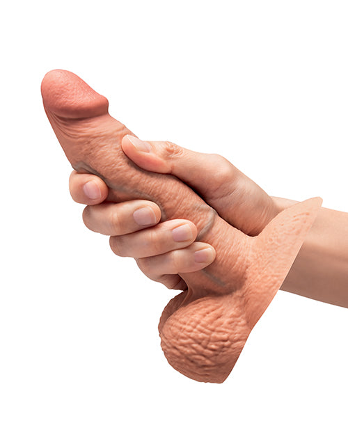 b-Vibe Slipskin 6" Girthy - Mocha by b-vibe