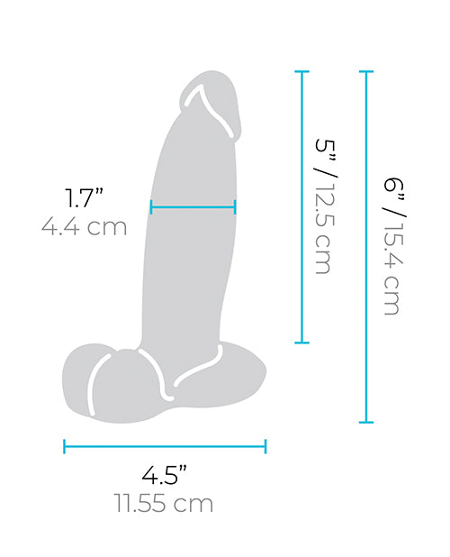 b-Vibe Slipskin 6" Girthy - Mocha by b-vibe