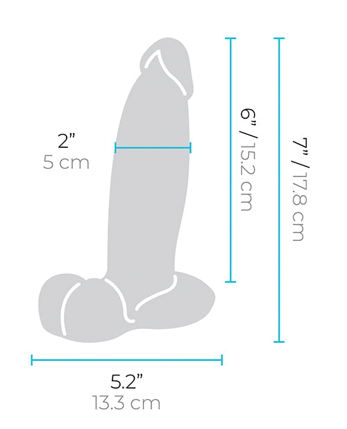 b-Vibe Slipskin 7" Girthy - Brown by b-vibe