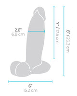 b-Vibe Slipskin 8" Girthy - Brown by b-vibe