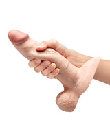 b-Vibe Slipskin 8" Girthy - Cream by b-vibe