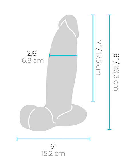 b-Vibe Slipskin 8" Girthy - Cream by b-vibe
