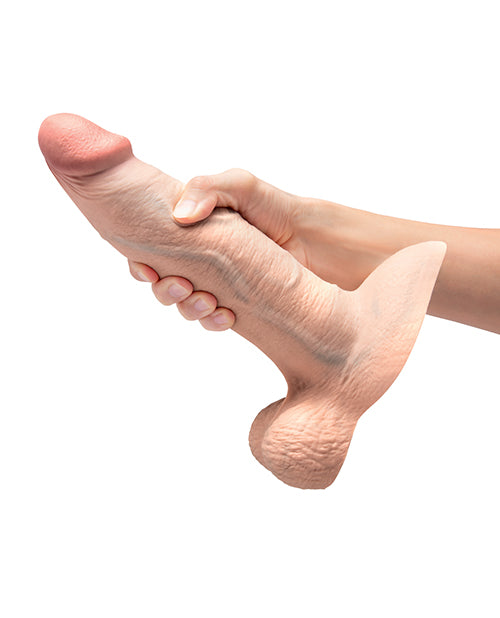 b-Vibe Slipskin 9" Girthy - Cream by b-vibe