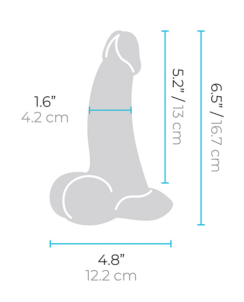 b-Vibe Slipskin 6.5" Curvy - Cream by b-vibe