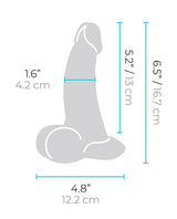 b-Vibe Slipskin 6.5" Curvy - Cream by b-vibe