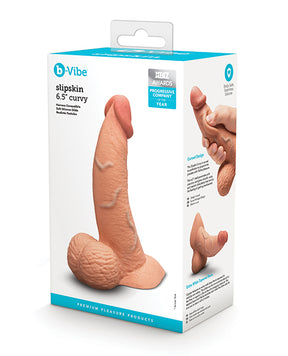 b-Vibe Slipskin 6.5" Curvy - Mocha by b-vibe