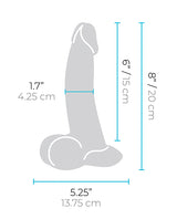 b-Vibe Slipskin 8" Curvy - Mocha by b-vibe