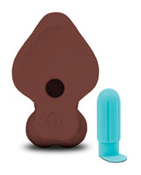 b-Vibe Slipskin 9" Curvy - Brown by b-vibe