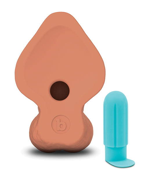 b-Vibe Slipskin 9" Curvy - Mocha by b-vibe