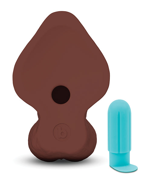 b-Vibe Slipskin 10" Curvy - Brown by b-vibe