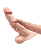b-Vibe Slipskin 10" Curvy - Cream by b-vibe