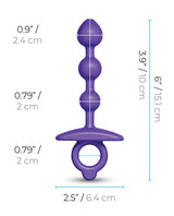 b-Vibe Zip Silicone Anal Beads by b-vibe