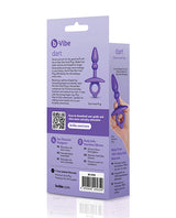 b-vibe Dart Silicone Anal Plug — Beaded Shaft & Finger Loop