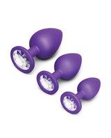 Jeweled Butties Bundle 3-Piece Anal Training Set by b-vibe