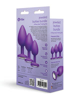 Jeweled Butties Bundle 3-Piece Anal Training Set by b-vibe