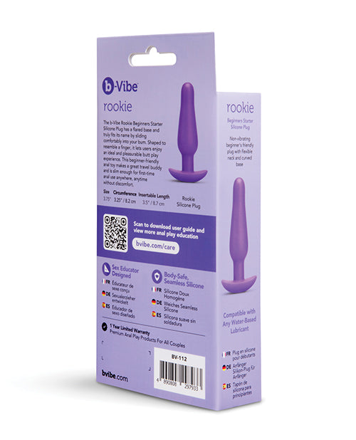 Rookie Beginners Starter Silicone Plug by b-vibe