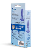 Shake Slimline Vibrating Silicone Plug by b-vibe