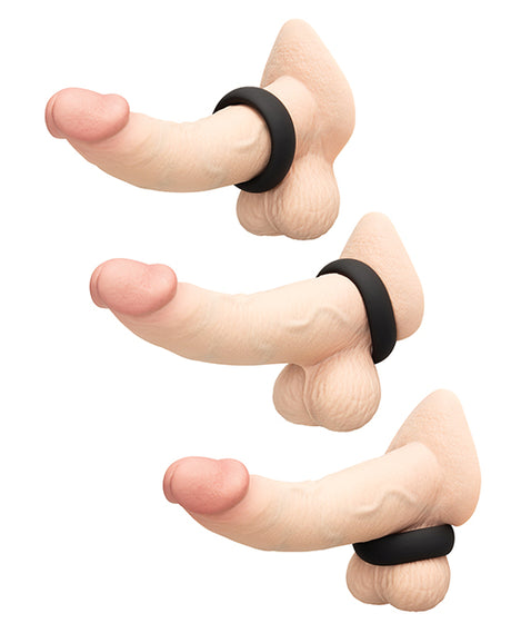 b-Vibe Snug Ring 40 mm Soft Stretch Silicone Cock Ring — Black