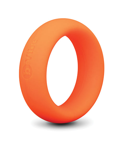 b-Vibe Snug Ring 40 mm Soft Stretch Silicone Cock Ring — Orange