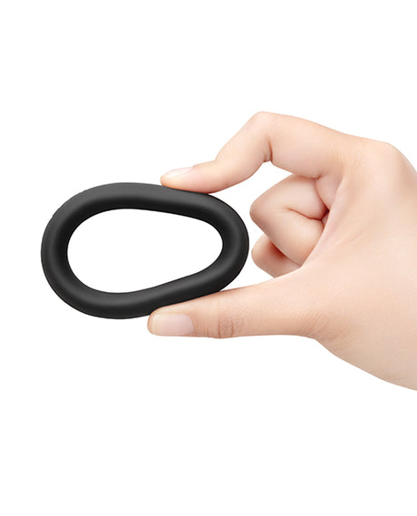 b-Vibe Snug Ring 45 mm Soft Stretch Silicone Cock Ring — Black