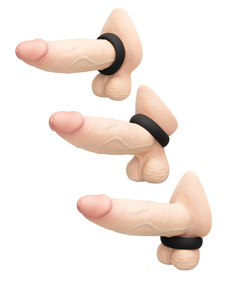 b-Vibe Snug Ring 45 mm Soft Stretch Silicone Cock Ring — Black