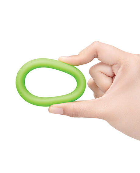 b-Vibe Snug Ring 45 mm Stretch Silicone Cock Ring - Green