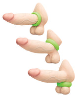 b-Vibe Snug Ring 45 mm Stretch Silicone Cock Ring - Green
