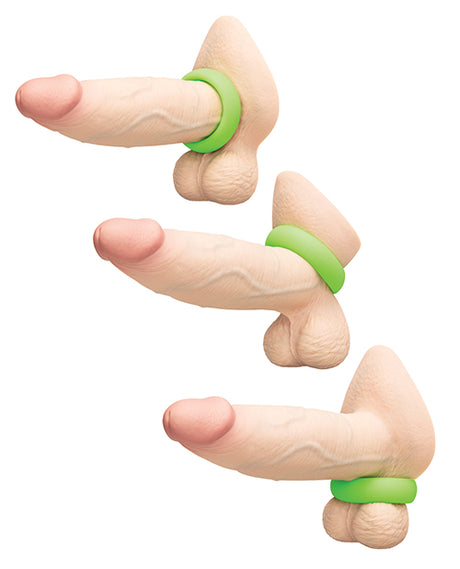 b-Vibe Snug Ring 45 mm Stretch Silicone Cock Ring - Green